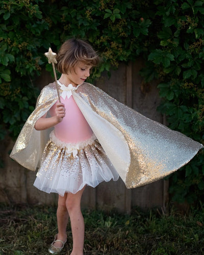 Gracious Gold Sequins Cape - Lemon And Lavender Toronto