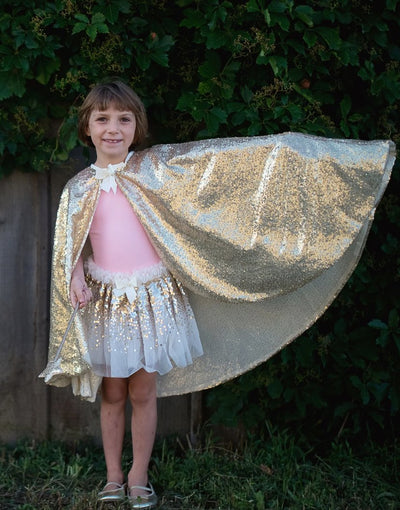 Gracious Gold Sequins Cape - Lemon And Lavender Toronto
