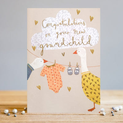 Grandchild Baby Card - Lemon And Lavender Toronto