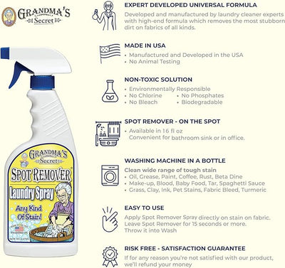 Grandmas Secret Spot Remover Laundry Spray - Lemon And Lavender Toronto