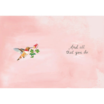 Grateful Hummingbird Thank You Card - Lemon And Lavender Toronto