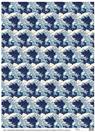 Great Wave Gift Wrap Wrapping Paper Roll - Lemon And Lavender Toronto