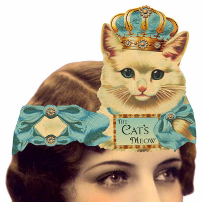 Greeting Card with Tiara, Cat's Meow, Cat with Crown - Lemon And Lavender Toronto