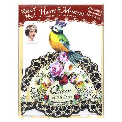 Greeting Card with Tiara, Queen of This Day, Songbird - Lemon And Lavender Toronto
