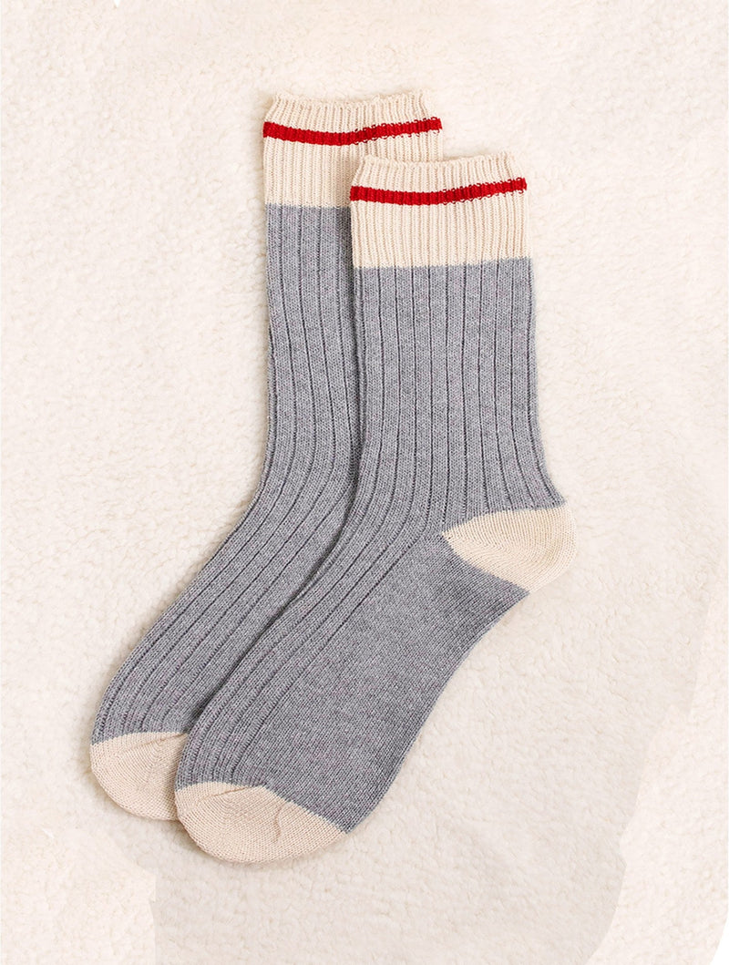 Grey Winter Camp Socks - Lemon And Lavender Toronto