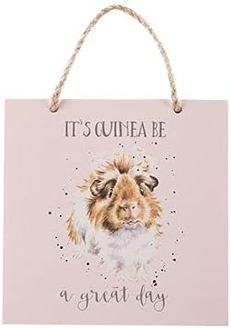 Grinny Pig Guinea Pig Wooden Plaque - Lemon And Lavender Toronto