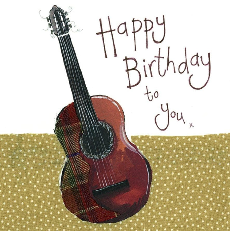 Guitar Birthday Card - Lemon And Lavender Toronto