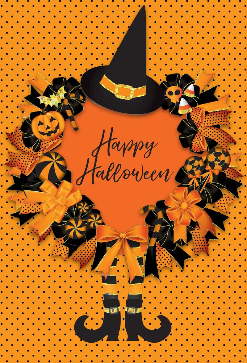 Halloween Wreath Halloween Card - Lemon And Lavender Toronto