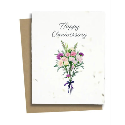 Happy Anniversary Card - Carnation - Lemon And Lavender Toronto