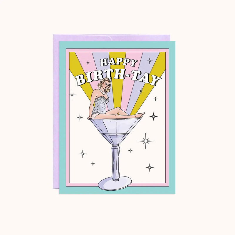 Happy Birth-Tay | Birthday Card - Lemon And Lavender Toronto