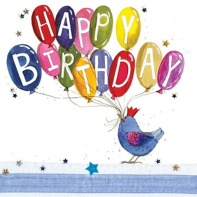 Happy Birthday Birds & Balloons - Lemon And Lavender Toronto