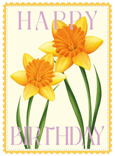 Happy birthday – Daffodils Card - Lemon And Lavender Toronto