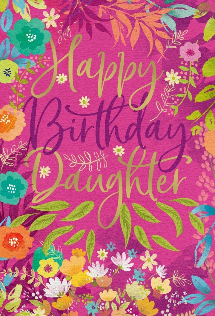 Happy Birthday Daughter- Card - Lemon And Lavender Toronto