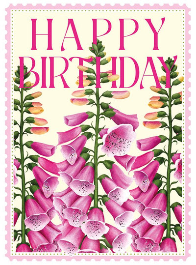 Happy birthday – Foxgloves Card - Lemon And Lavender Toronto