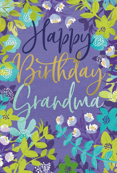 Happy Birthday Grandma- Card - Lemon And Lavender Toronto