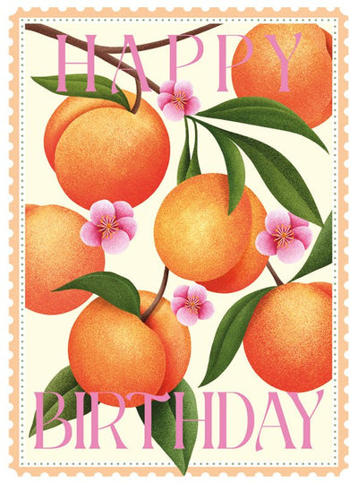 Happy birthday – Peaches Card - Lemon And Lavender Toronto