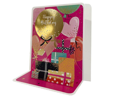 Happy Birthday Pop-up Small 3D Card - Lemon And Lavender Toronto