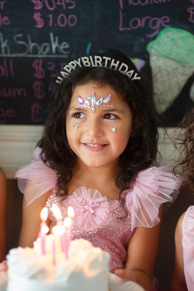 Happy Birthday Rhinestone Headband - Lemon And Lavender Toronto