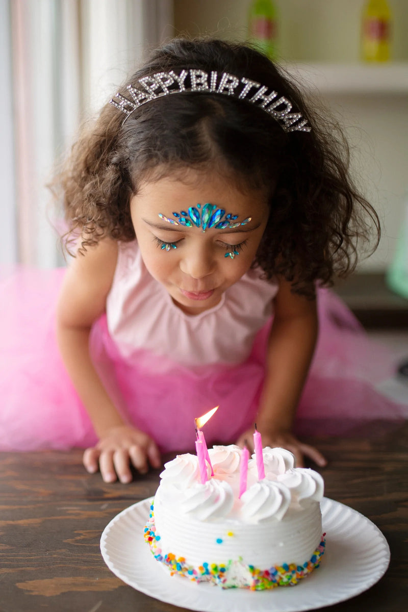 Happy Birthday Rhinestone Headband - Lemon And Lavender Toronto