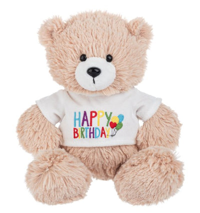 Happy Birthday T-Shirt Bear Plush Toy - Lemon And Lavender Toronto