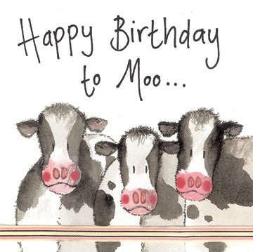 Happy Birthday to Moo Card - Lemon And Lavender Toronto