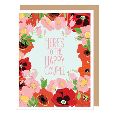 Happy Couple Floral Wedding/Engagement Card - Lemon And Lavender Toronto