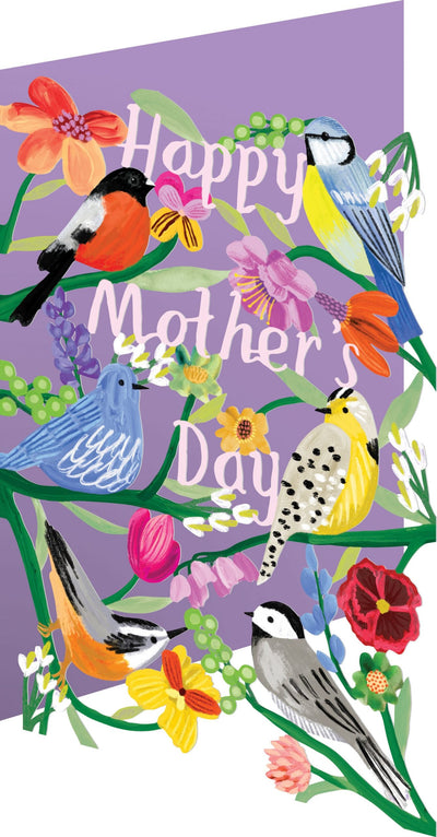 Happy Mother’s day Birds Laser Cut Card - Lemon And Lavender Toronto