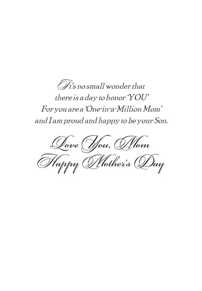 Happy Mother's Day from your Son Greeting Card - Lemon And Lavender Toronto