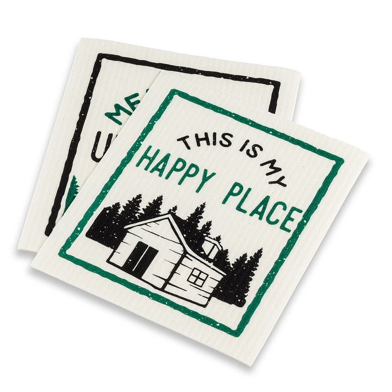 Happy Place Dishcloths. Set of 2 - Lemon And Lavender Toronto