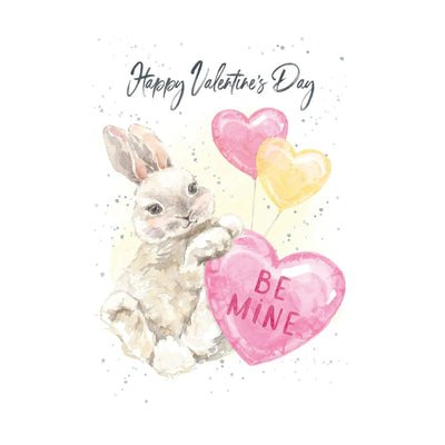 Happy Valentines Bunny Card - Lemon And Lavender Toronto