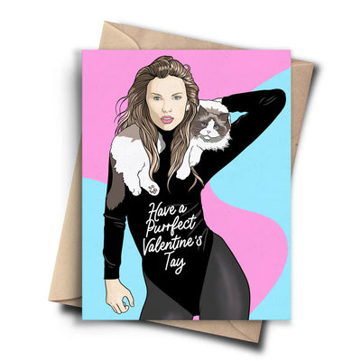 Have a Purrfect Valentines Tay- Card - Lemon And Lavender Toronto