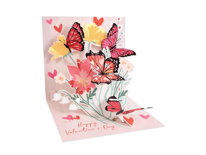 Heart Flutter - Pop Up Valentine Card - Lemon And Lavender Toronto