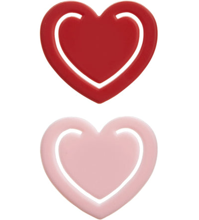Heart Paper Clips (RED or PINK) - Lemon And Lavender Toronto