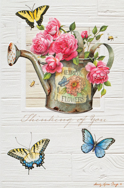 Heirloom Flower Garden Greeting Card - Lemon And Lavender Toronto