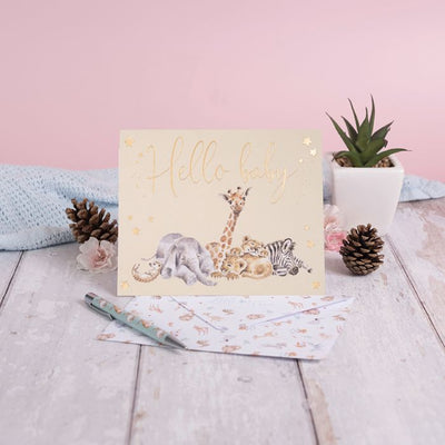 Hello Baby Card - Lemon And Lavender Toronto