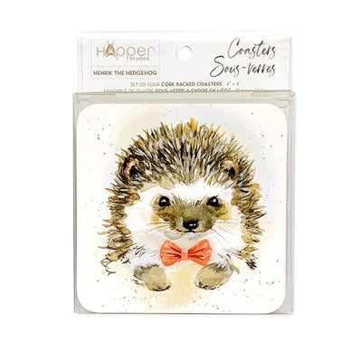 Henrik the Hedgehog Coaster Set of 4 - Lemon And Lavender Toronto