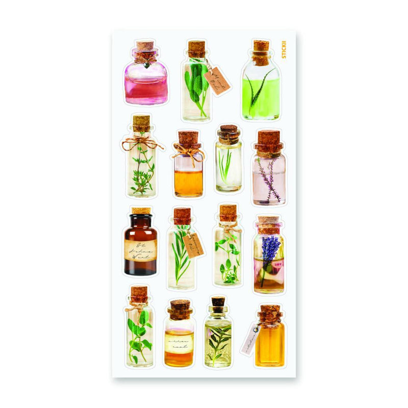 Herb Bottles Stickers - Lemon And Lavender Toronto