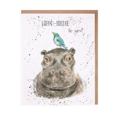 'Hippo Birdie' card - Lemon And Lavender Toronto