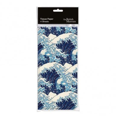 Hokusai Wave Tissue Paper - Lemon And Lavender Toronto