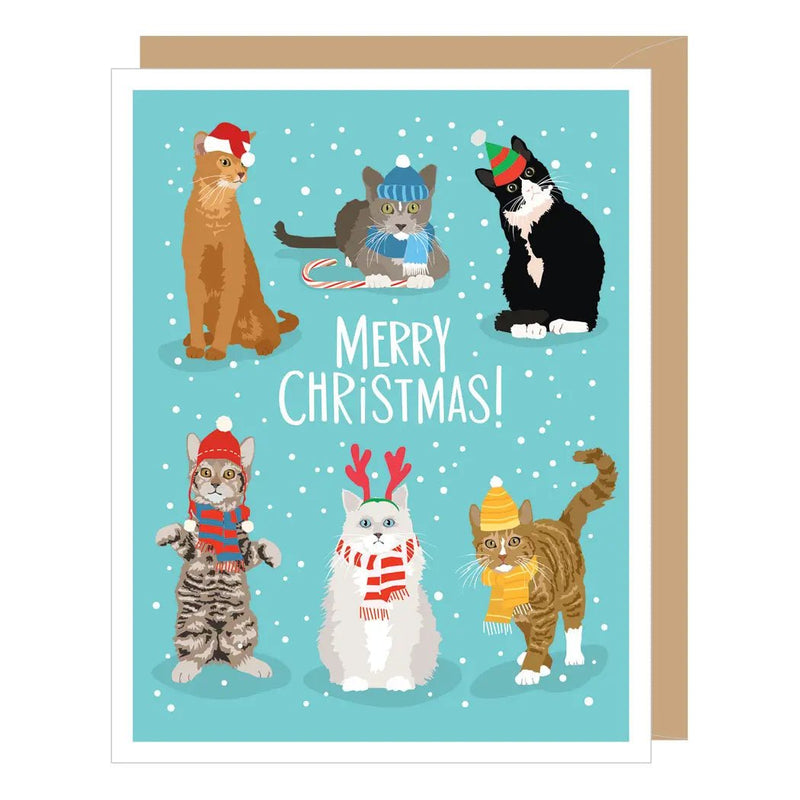 Holiday Cats Christmas Card - Lemon And Lavender Toronto