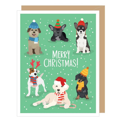 Holiday Dogs Christmas Card - Lemon And Lavender Toronto