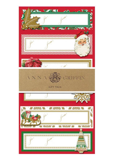 Holiday Gift Tags Traditional 3D Sticker Labels - Lemon And Lavender Toronto
