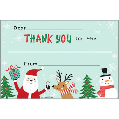 Holiday Kids Thank You Postcards - Holiday Friends - Lemon And Lavender Toronto