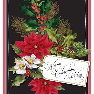 HolidayGreeting Card Poinsettia Wishes - Lemon And Lavender Toronto