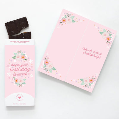 Hope Your Birthday Is Sweet–Chocolate Bar and Greeting Card! - Lemon And Lavender Toronto