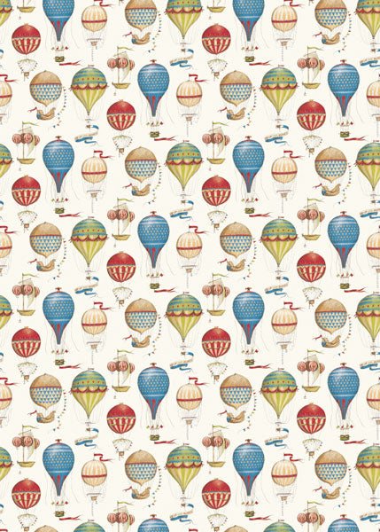 Hot Air Balloons Gift Wrap Roll - Lemon And Lavender Toronto