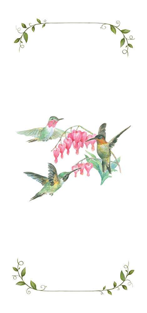 Hummingbird-Pretty Cotton Flour Sack Tea Towel - Lemon And Lavender Toronto