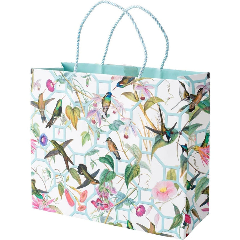 Hummingbird Trellis Large Gift Bag - Lemon And Lavender Toronto