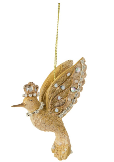 Hummingbird wearing Crown Ornament - Lemon And Lavender Toronto