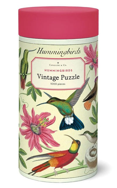 Hummingbirds 1,000 Piece Puzzle - Cavallini - Lemon And Lavender Toronto